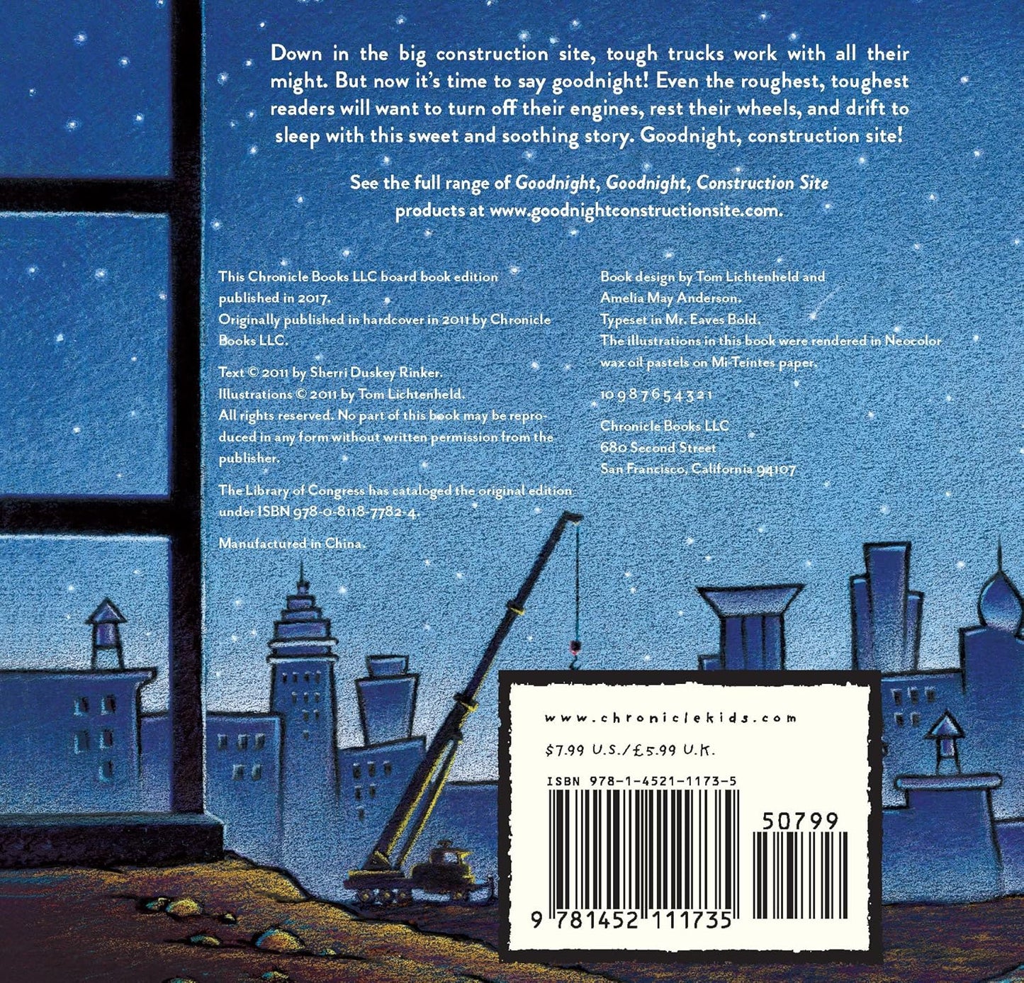Goodnight, Goodnight Construction Site (Board Book for Toddlers, Children's Board Book)